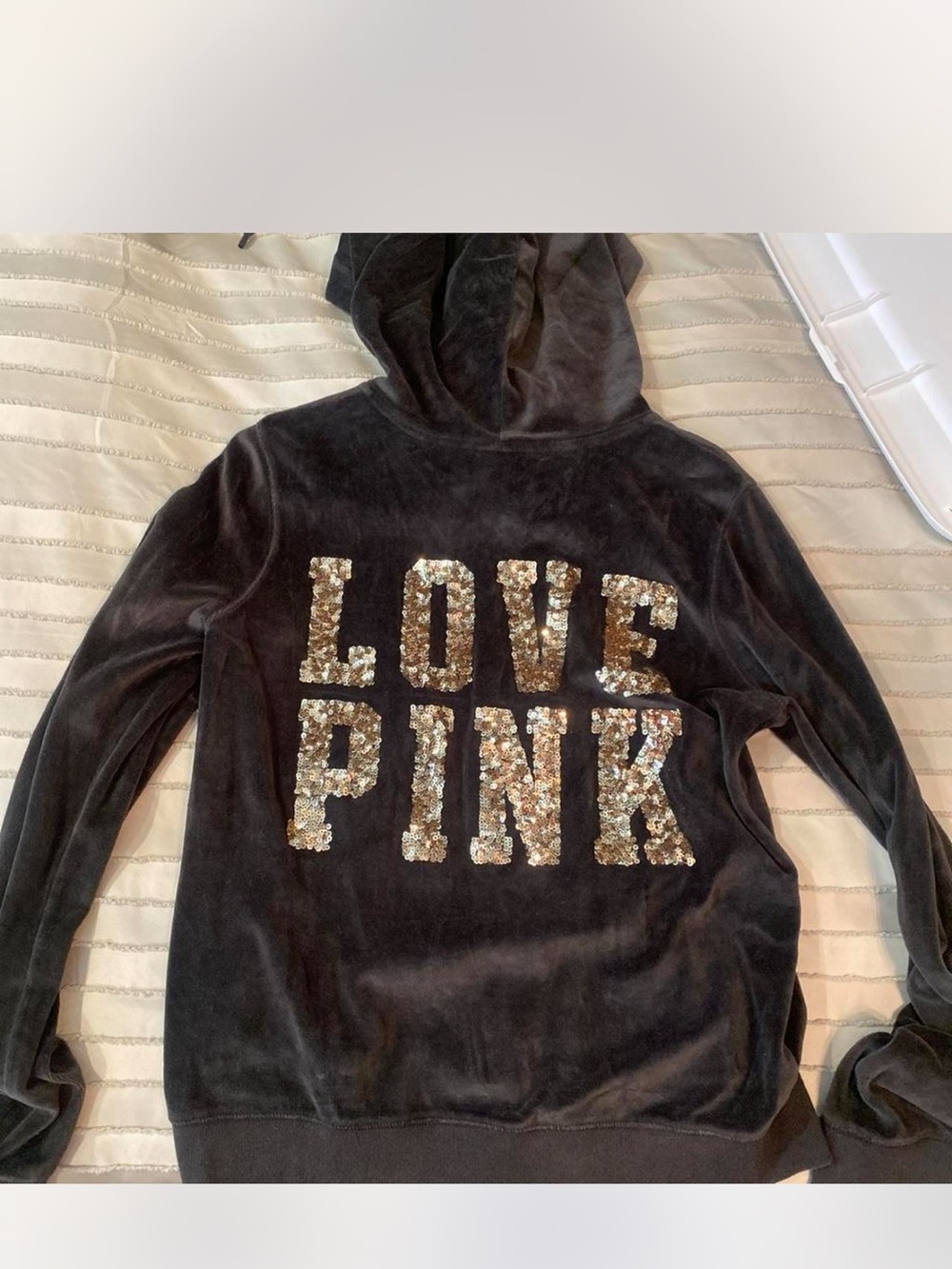 Victoria’s Secret Velour Sequin Jacket Size Large